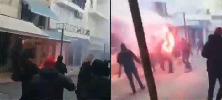 Γυαλιά καρφιά το Ηράκλειο στον αγώνα μπάσκετ Ολυμπιακός-ΑΕΚ: «Ντου» οπαδών- Δείτε το βίντεο